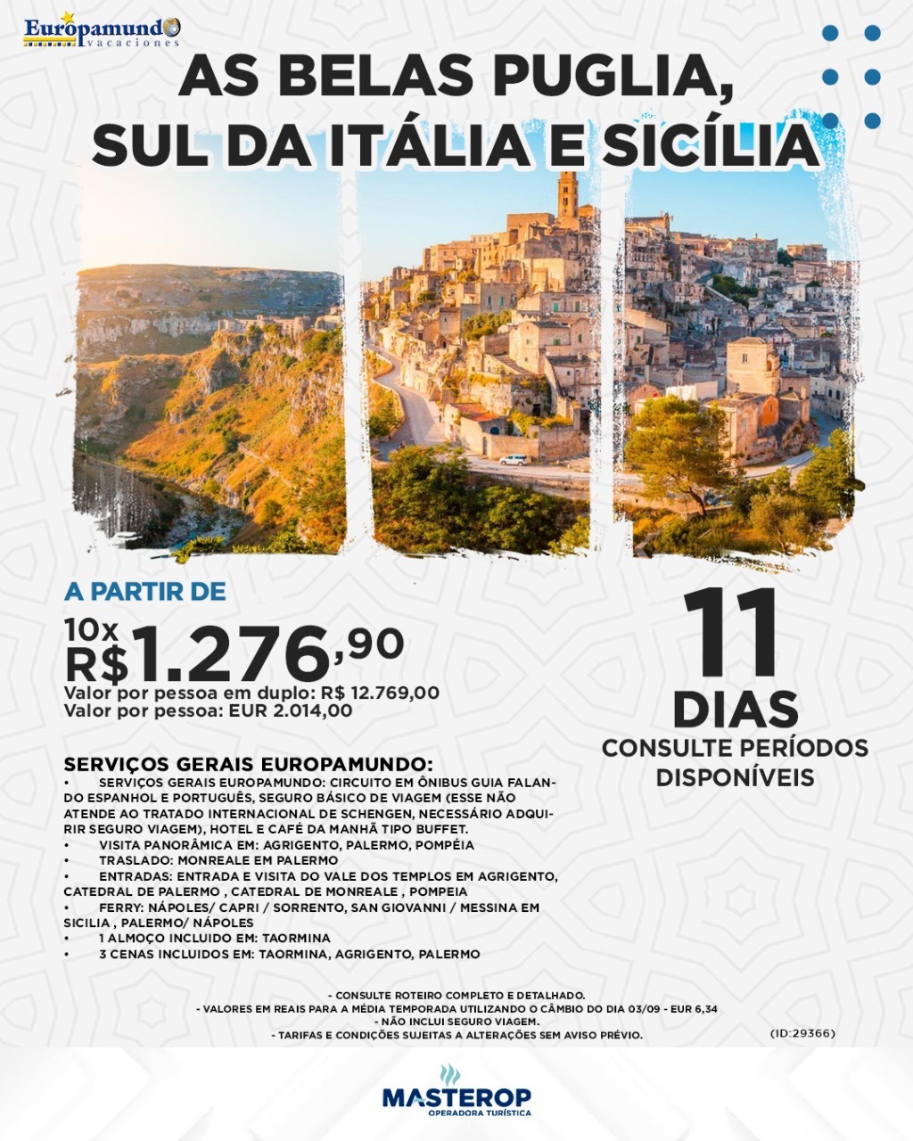 As Belas Puglia, Sul da Itália e Sicília – 11 dias