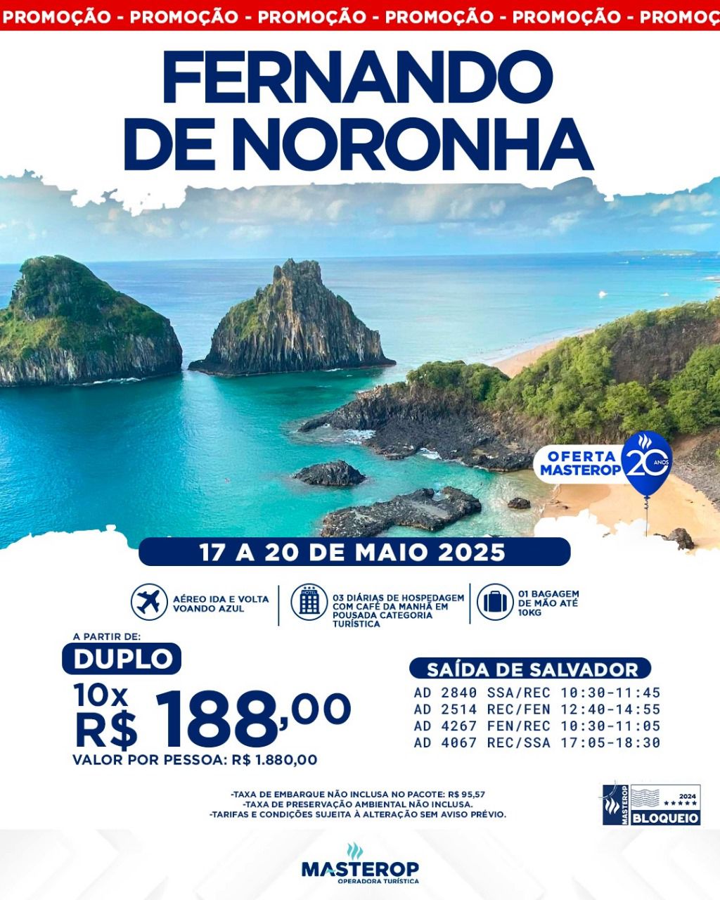 Fernando de Noronha 17 a 20 de Maio 2025