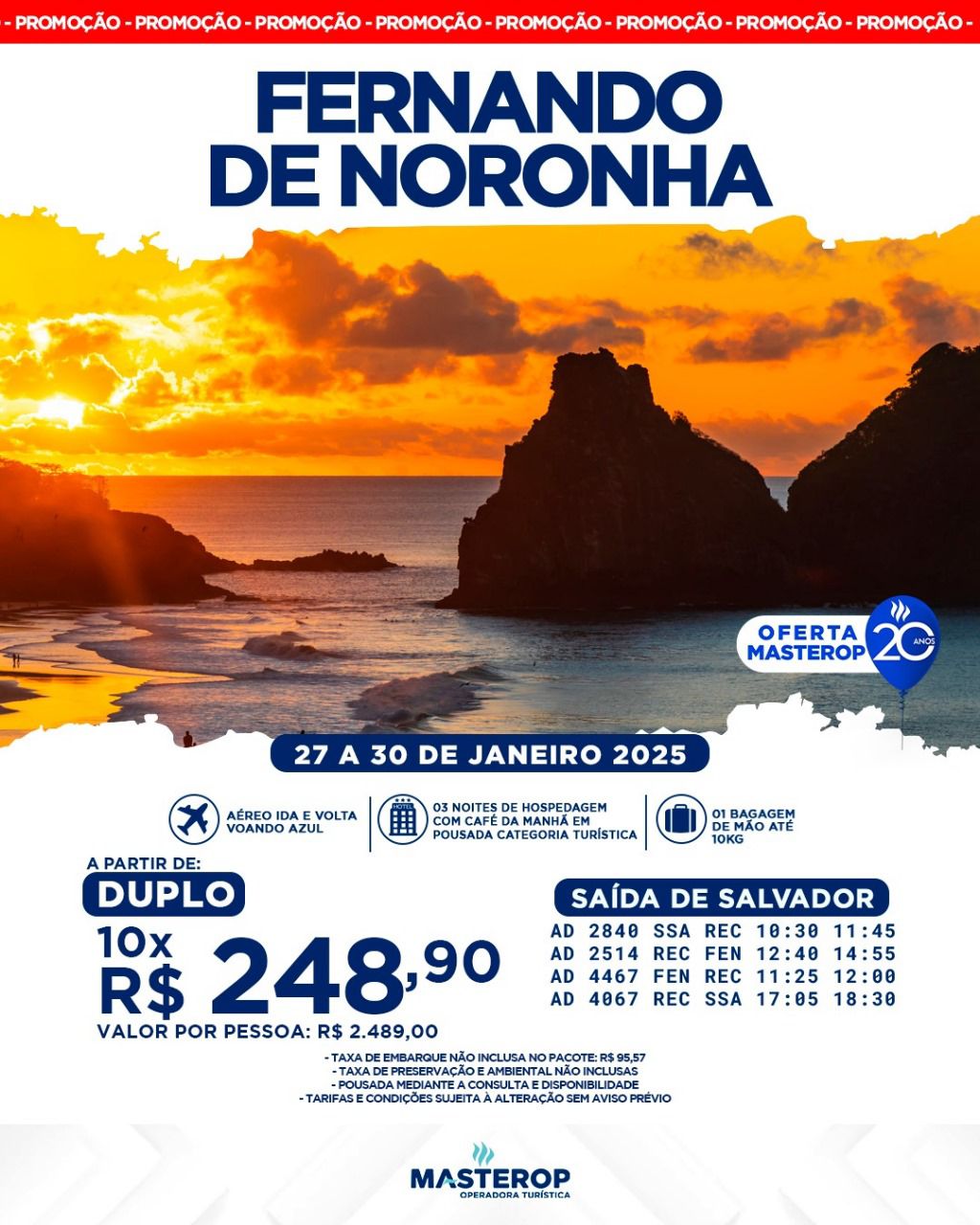 Fernando de Noronha 27 a 30 de Janeiro 2025