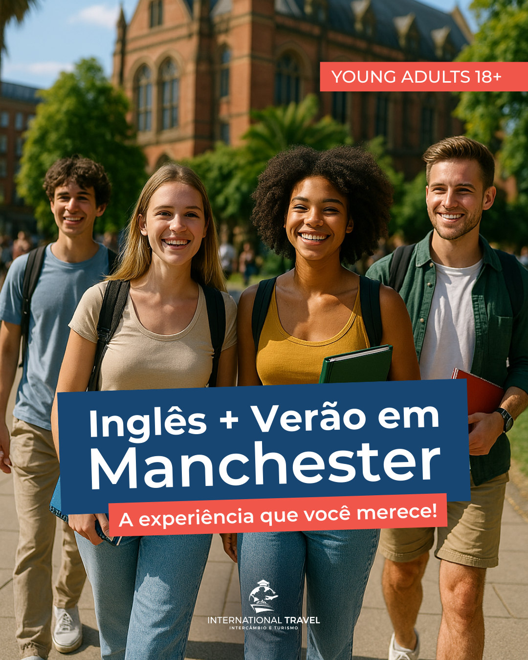Pacote de Inglês no Verão de Manchester